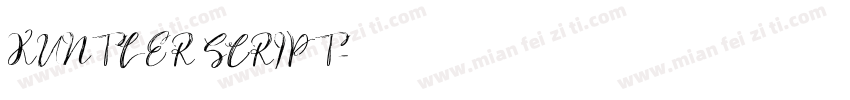 KUNTLER SCRIPT字体转换